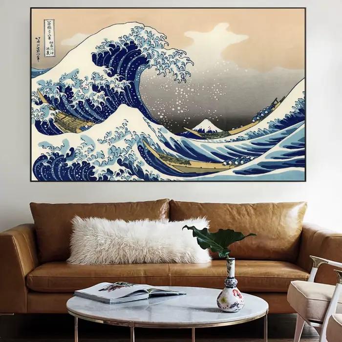 Peinture Murale de Grande Vague de Kanagawa