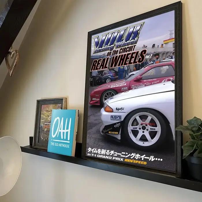 Affiche de voiture rétro des années 80