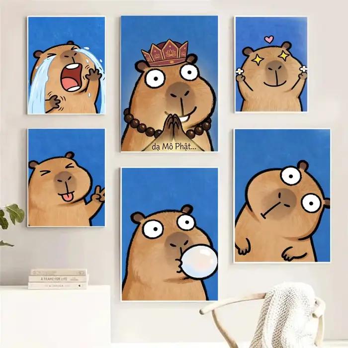 Peinture de dessin animé Kicapara simple et mignonne