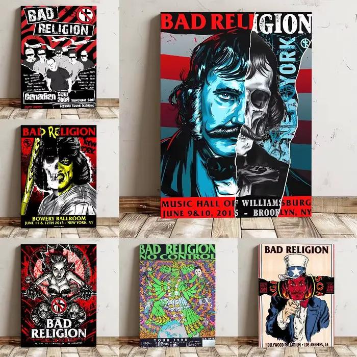 B-bad r-religion affiche haute qualité impression étanche mur Art autocollant pour Bar salon décor cadeau