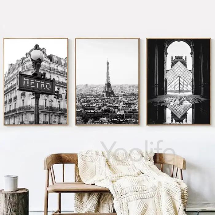Affiche de photographie de paysage de ville de France