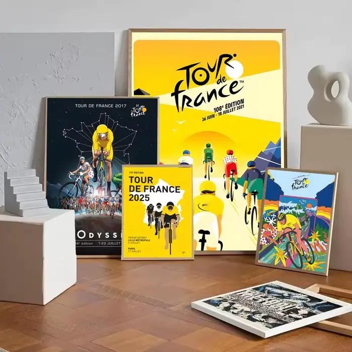 Affiche décorative du Tour de France