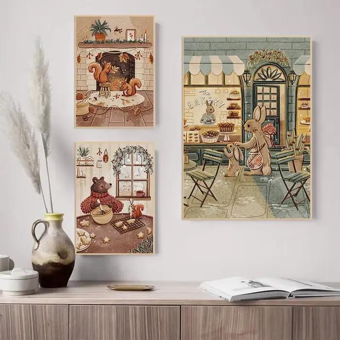 Affiche illustrée d'histoires du coucher