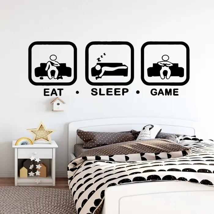 Créer Gamer autocollant Mural vinyle papier peint