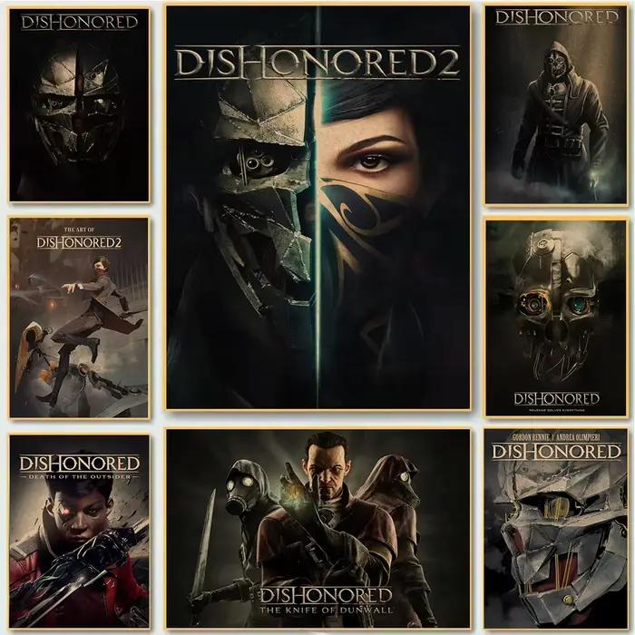 Affiche Vintage de jeu Dishonored