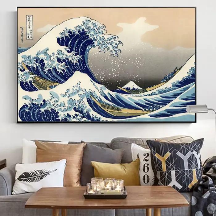 Peinture Murale de Grande Vague de Kanagawa