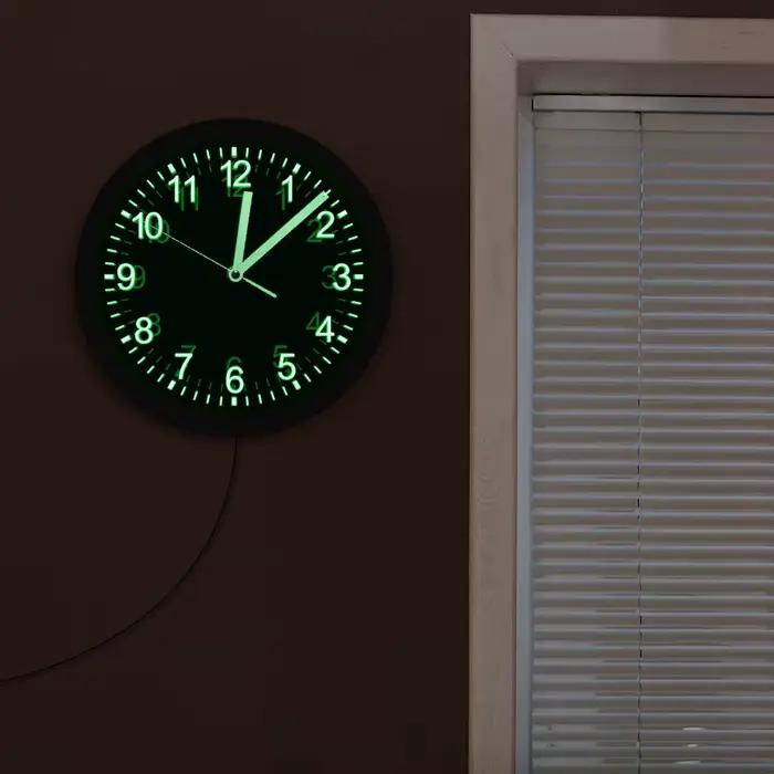 Horloge murale à LED en acrylique