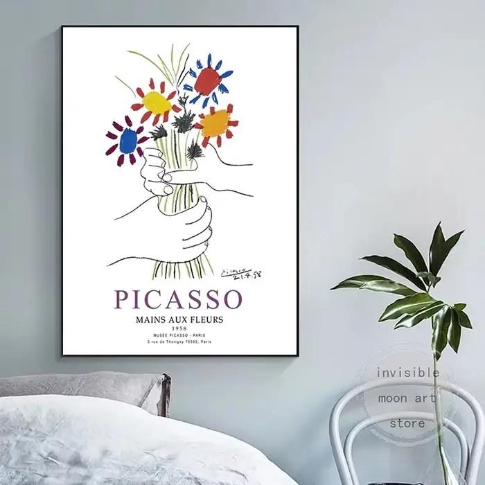 Affiches d'art abstraites de la série Picasso pour la décoration intérieure