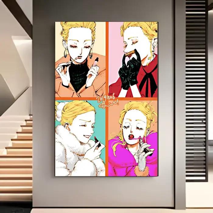 Affiche murale vintage romantique d'anime V-Veil
