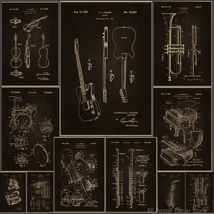 JEViolin Drum Piano Poster