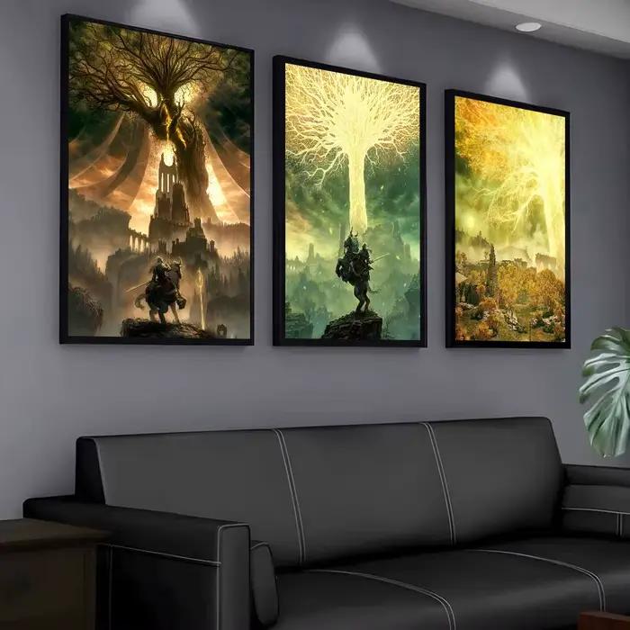 Affiche d'anneau de jeu e-oldens