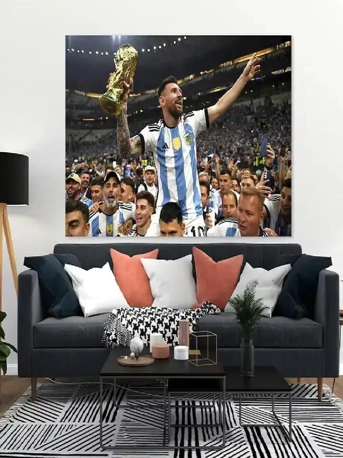 Lionel Messi Football Legend Toile Affiche d'art mural Décoration d'intérieur parfaite Cadeau pour les fans