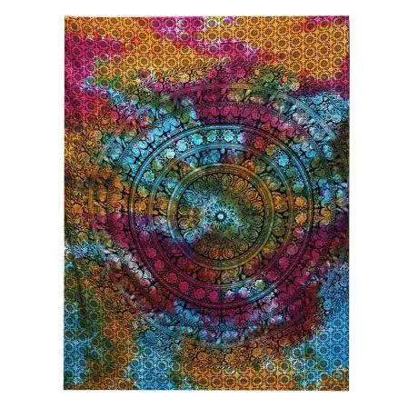 Single Cotton Bedspread + Wall Hanging - Mnadala Elephant
