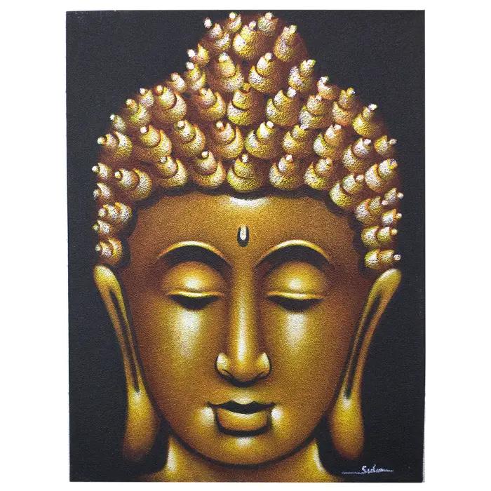 Buddah Painting - Gold Sand Finish