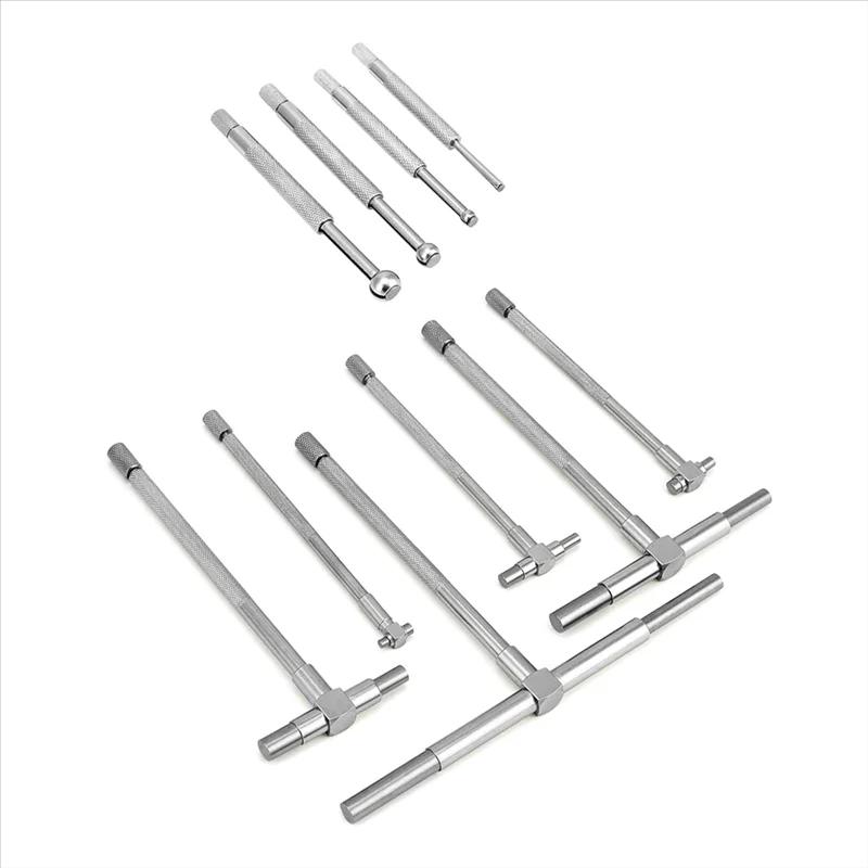 ABKJ-Kit de jauges télescopiques en acier inoxydable - Gamme de 1/8 à 1/2 pouce et jauge télescopiqu