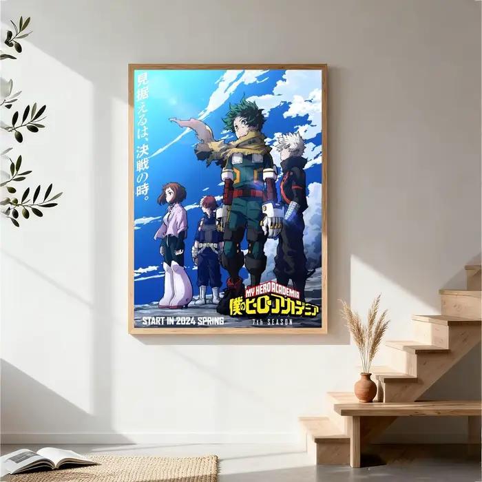 Poster Heroic My Hero Academia, affiche murale HD de haute qualité, décoration nordique pour la mais