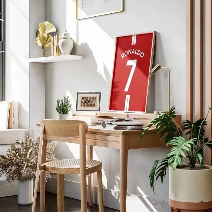 Affiches en toile de saison 2024, maillot de Football, signes étoiles de sport, décoration murale id