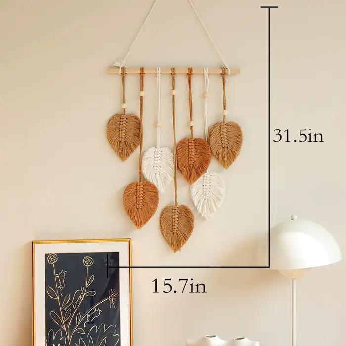 Lot de tentures bohémiennes tissées à la main, 2 pièces, décorations murales pour chambre à coucher,