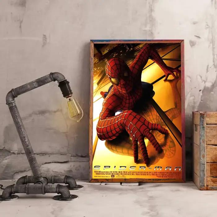 Avengers M-Marvel Spider-Man affiche de film autocollants salon chambre entrée café mur Art décorati