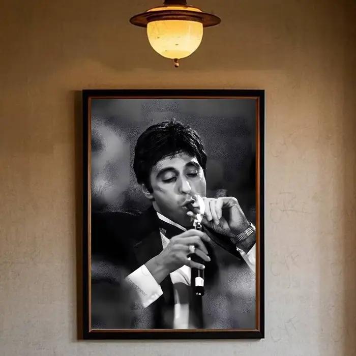 Affiche de film classique AAA Scarface, Art HD, mur collant, étanche, maison, salon, chambre à couch