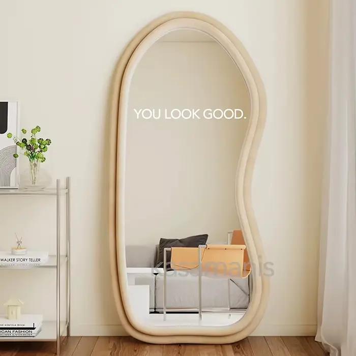 Autocollant miroir en vinyle You Look Amazing, décor de salle de bains, autocollant de citation insp
