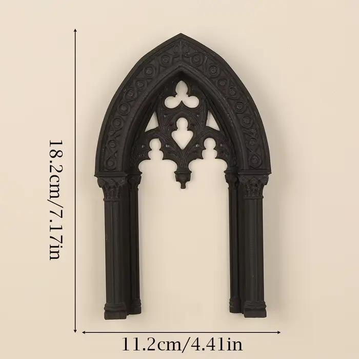Cadre décoratif mural en arche double colonne de style gothique transfrontalier pour décoration mura