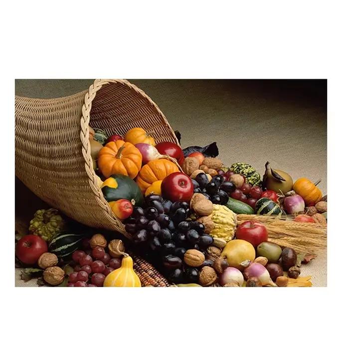 Affiches de fournitures de cuisine de fruits et légumes, images d'art murales de cuisine, peinture d