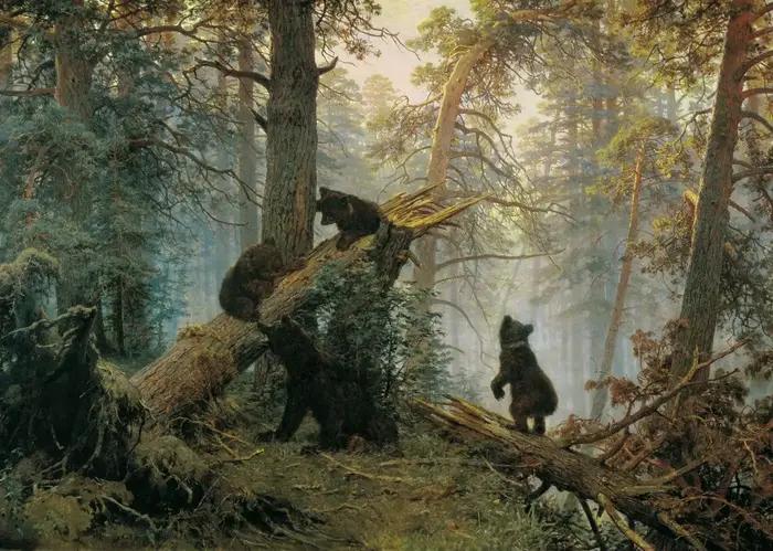 Affiches d'Art de Paysage de Célèbre Peintre Russe Ivan Shishkin, Peinture sur Toile, Art Mural, Déc