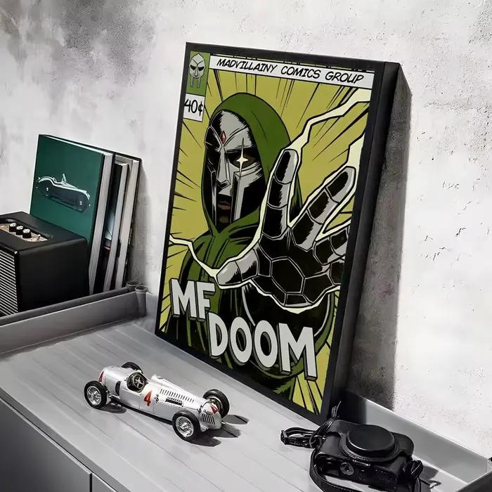 Affiche décorative du chanteur rappeur M-MF Doom, autocollants muraux décoratifs, impression photo m