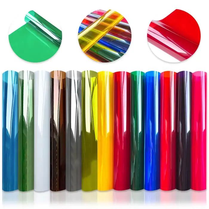 13 pièces 20x30cm Bundle Film de fenêtre vitrail décoratif Uv fenêtre autocollant vinyle auto-adhési