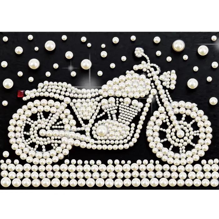 Kits de peinture diamant DIY pour adultes débutants, motif moto, peinture artistique scintillante, d