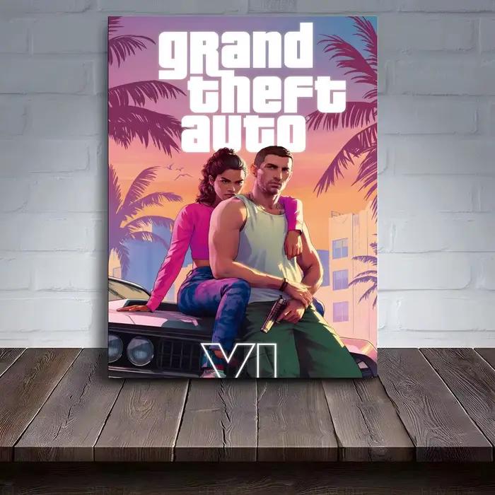 Affiche de jeu populaire G-Gta 6 pour PC, Art mural sur toile HD, Impression esthétique de qualité s