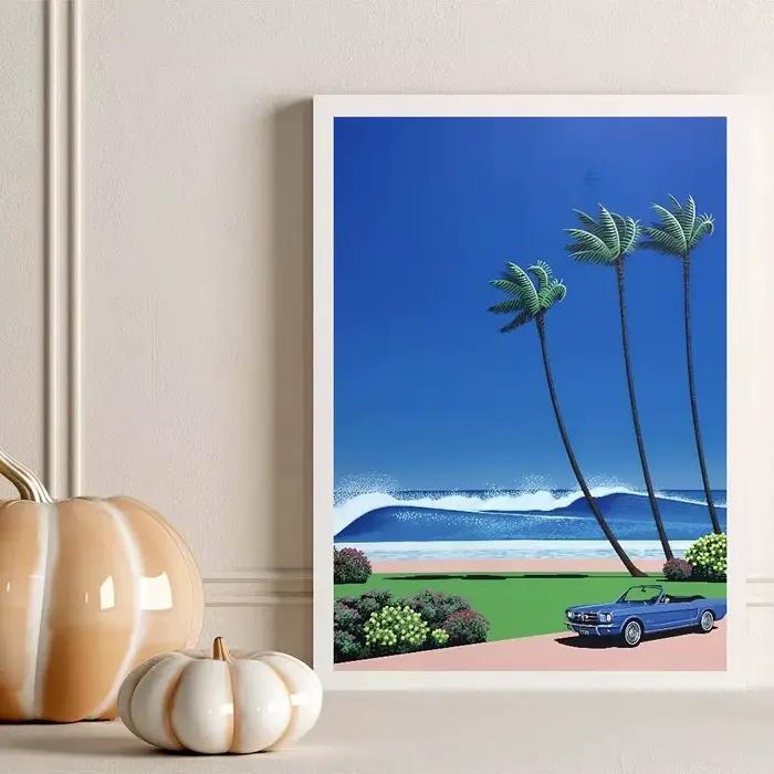 H-Hiroshi Nagai – affiche murale pour salon, chambre à coucher, bureau, décoration murale, cadeau po