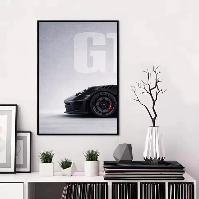 1PC Supercar G-GT3 RS Cool Car Poster Impression Murale Esthétique Moderne Décoration de Chambre Art