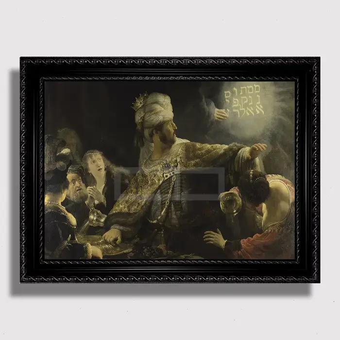 Affiche de peinture sur toile du célèbre peintre baroque néerlandais Rembrandt nous-mêmes, impressio