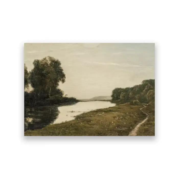 Peinture à l'huile sur toile de pays, imprimés d'art, affiche Vintage, images décoratives murales de