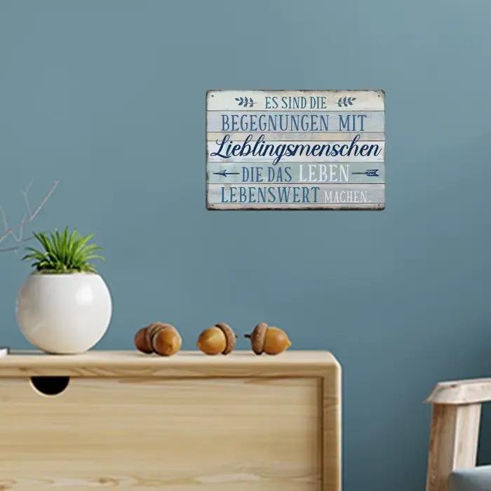 Putuo Decor-Affiche vintage en métal avec citations inspirantes, plaque d'art mural, cadeau, 7.8x11.