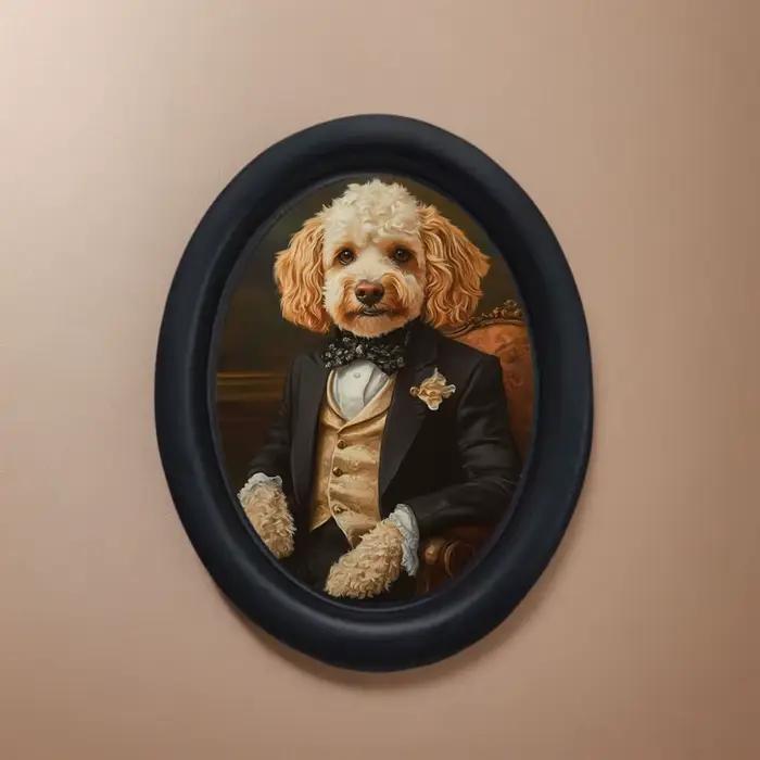 1 morceau de peintures murales décoratives de chien pour costumes rétro d'Halloween - Art mural déco