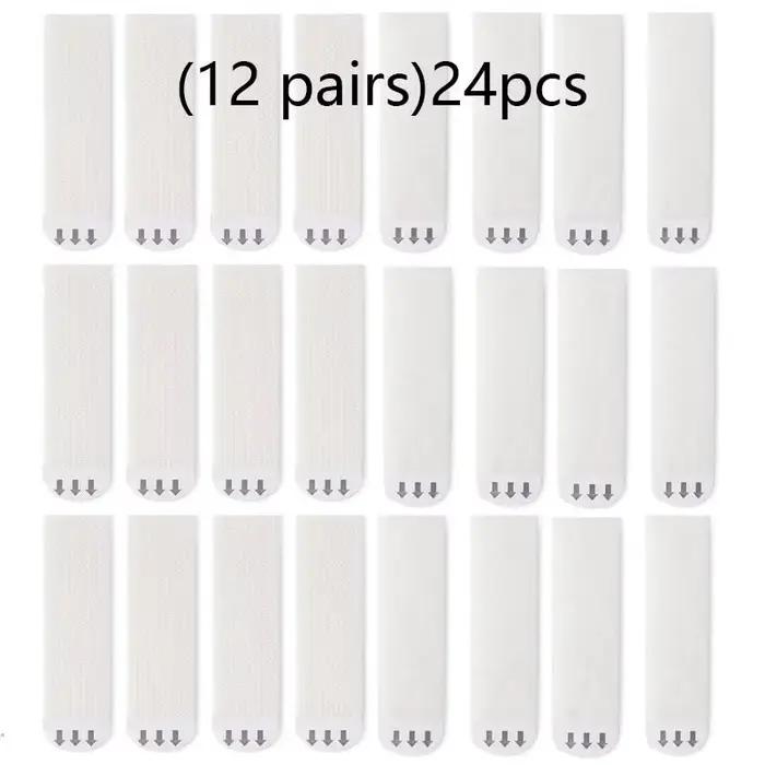Cintre pour images sans perçage, 12 paires de crochets muraux amovibles Double face, ruban d'install