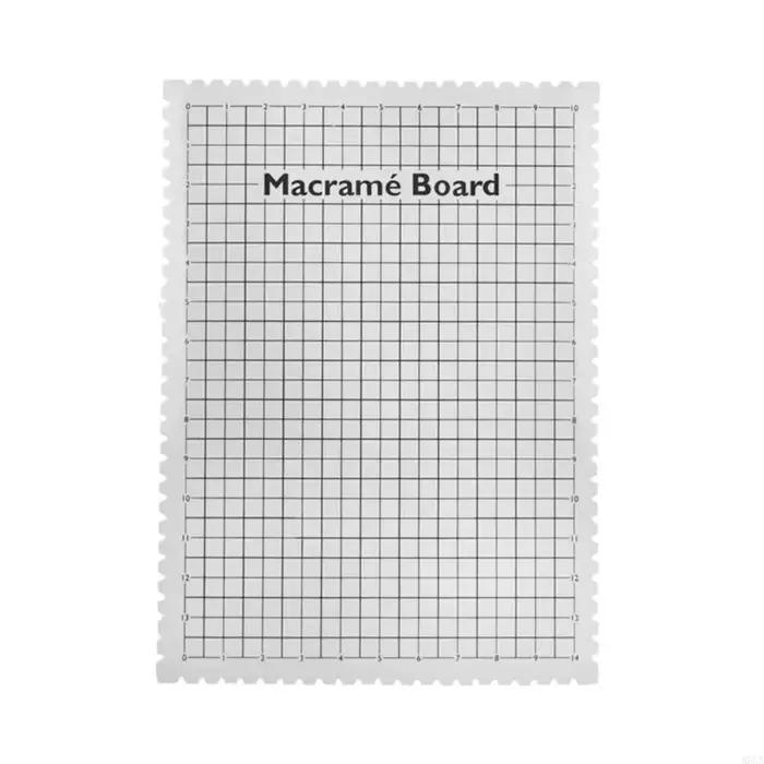 MXLA Grand panneau projet en macramé avec grilles, planche portable 39 x 29 x 5 pour les amateurs ti