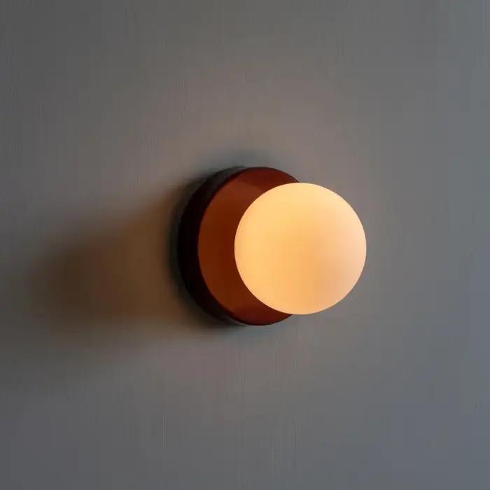 Applique murale LED nordique minimaliste en verre, Base G9, applique orbe pour chambre à coucher, bu