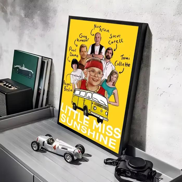 Autocollants d'affiche de film Little Miss S-Sunshine, peinture murale auto-adhésive, sparadrap mura