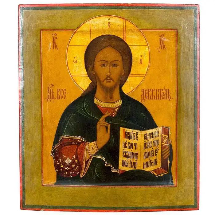 Peinture murale sur toile avec icône religieuse de jésus et de la vierge marie, pour décoration de m