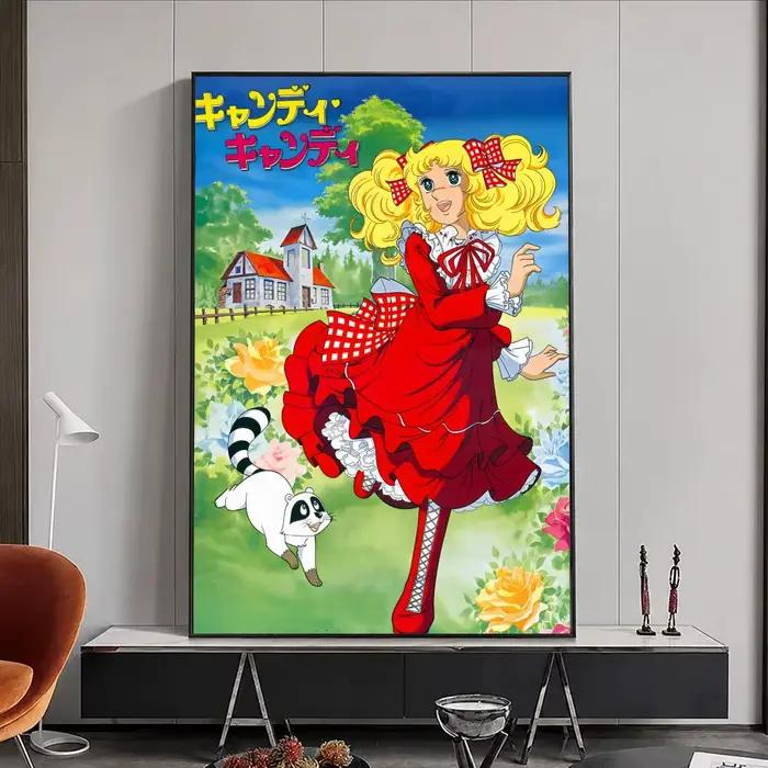 Affiche murale autocollante imperméable HD, décoration de chambre à coucher, de Bar, dessin animé Ca