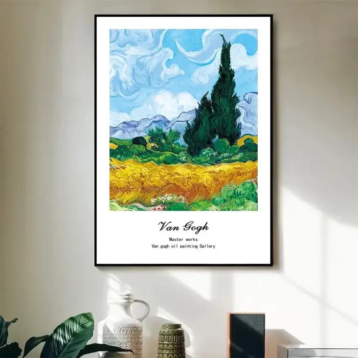 Van Gogh nuit étoilée tournesol récolte mur Art affiche célèbre Mural moderne décor à la maison toil