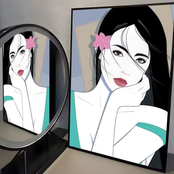 Affiche d'artiste américain P-Patrick Nagel, autocollant mural imperméable pour décoration de bar à