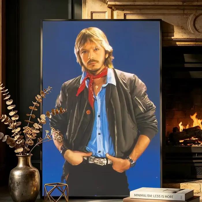 Affiche du chanteur français R-Renaud, autocollants muraux auto-adhésifs HD pour chambre à coucher,