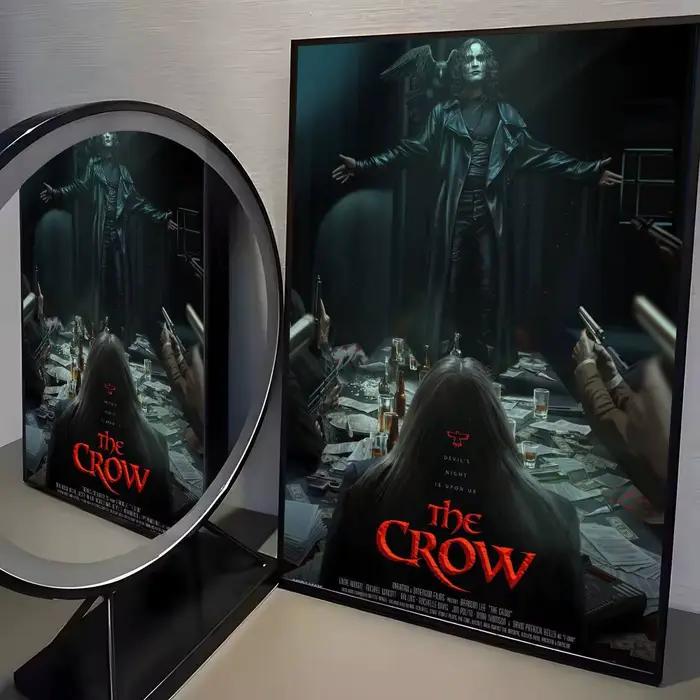 Affiche de film d'horreur C-Crow, toile HD, papier d'impression esthétique avancé, art mural pour sa