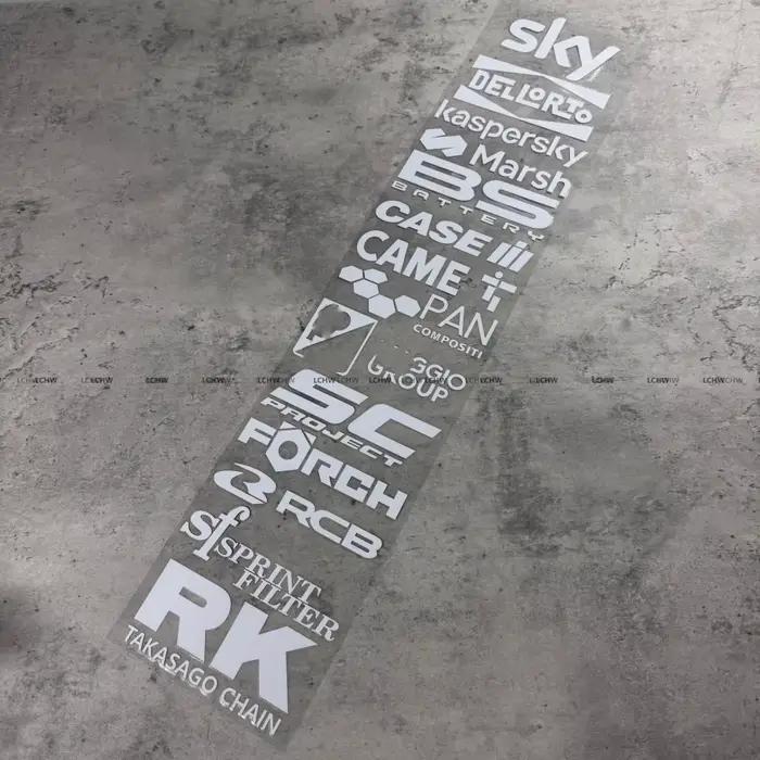 Autocollants de personnalisation pour moto, style course, pour sponsor BS RK SKY, DIY, pour réservoi