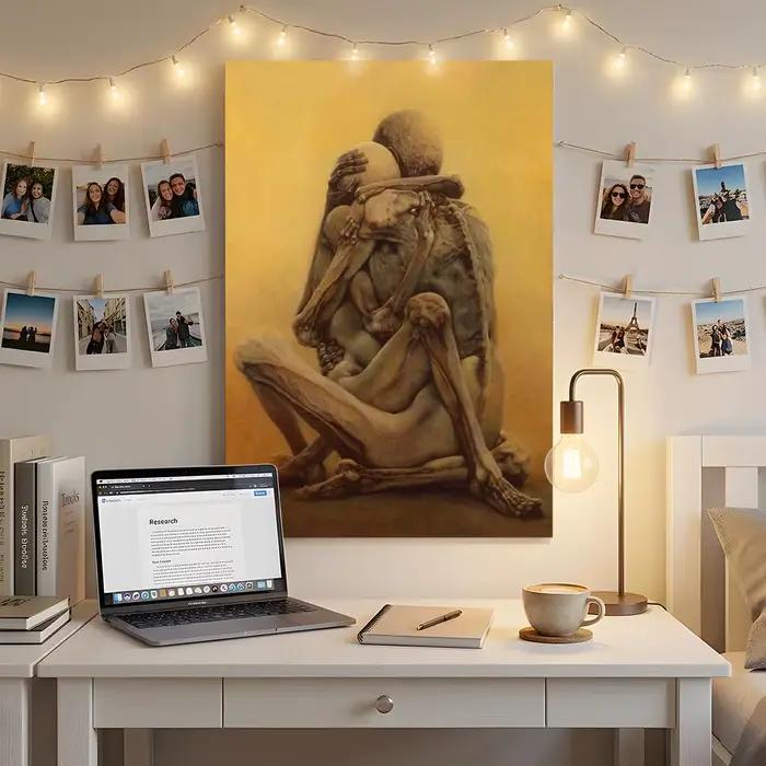Affiche d'art Z-Zdzislaw Beksinskis, décoration murale autocollante HD de qualité supérieure – à pel